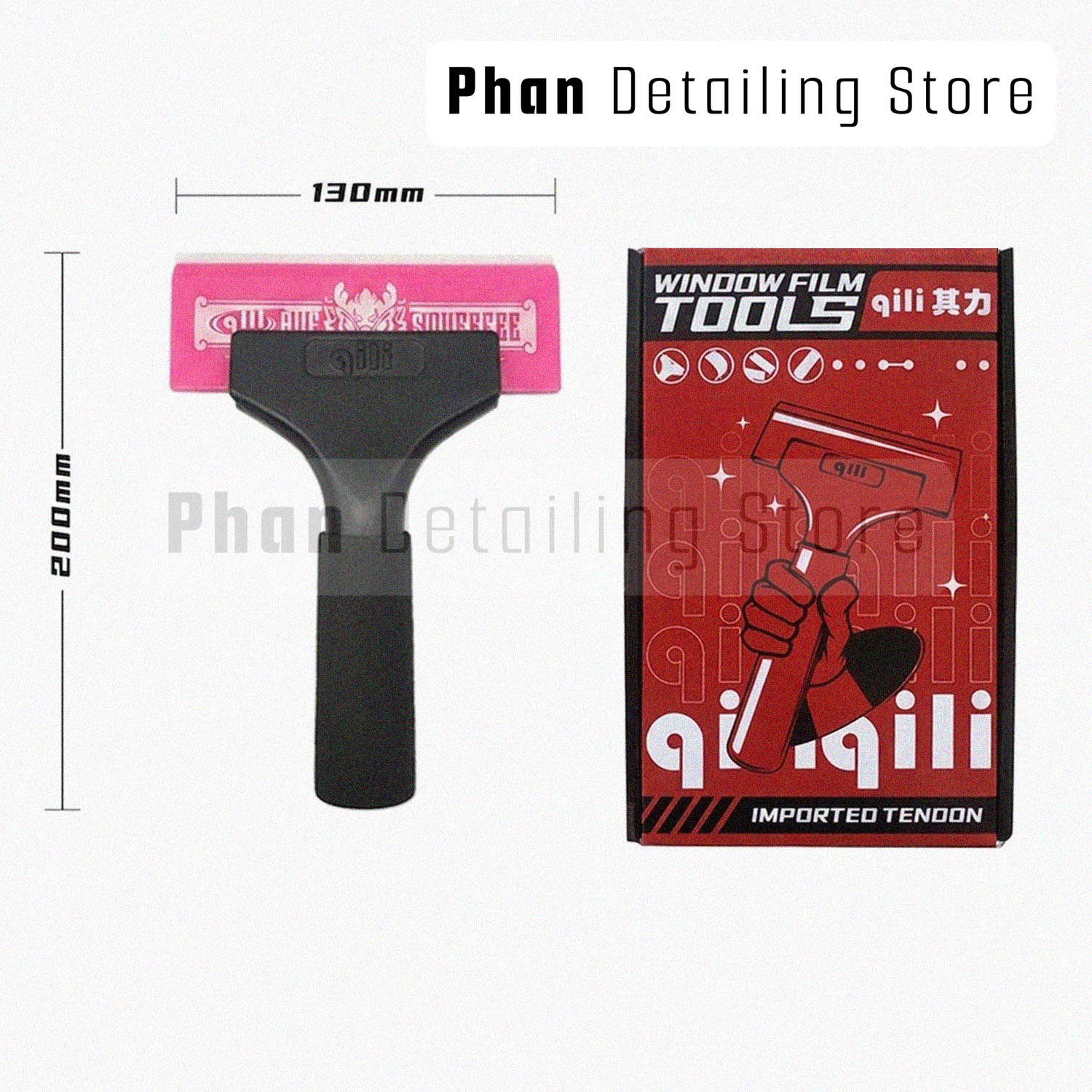 Tay Cầm Gắt Lưỡi Gạt Dán Film Qili " Không Kèm Lưỡi "