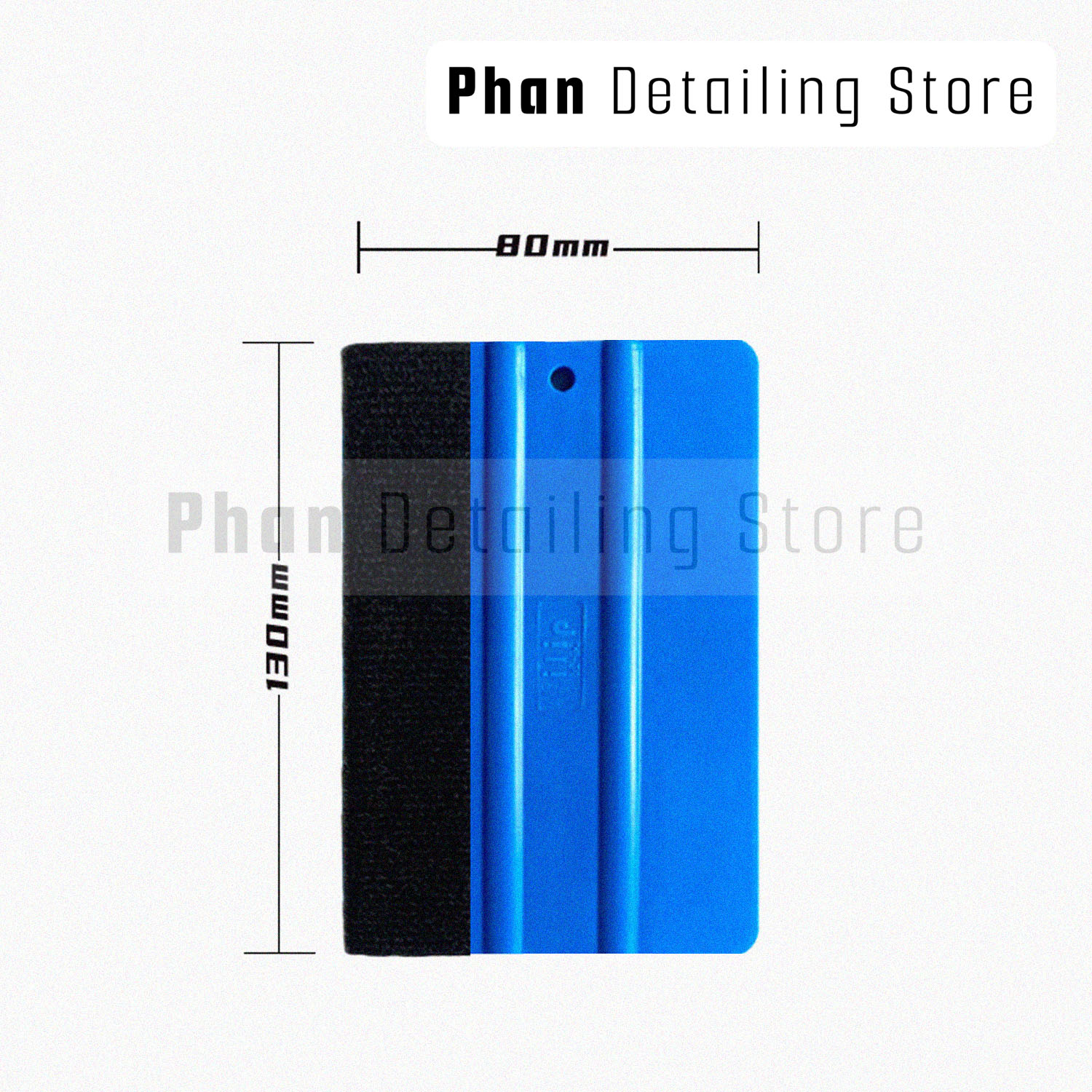 Gạt Nhựa Bọc Nỉ Dán Decal Qili