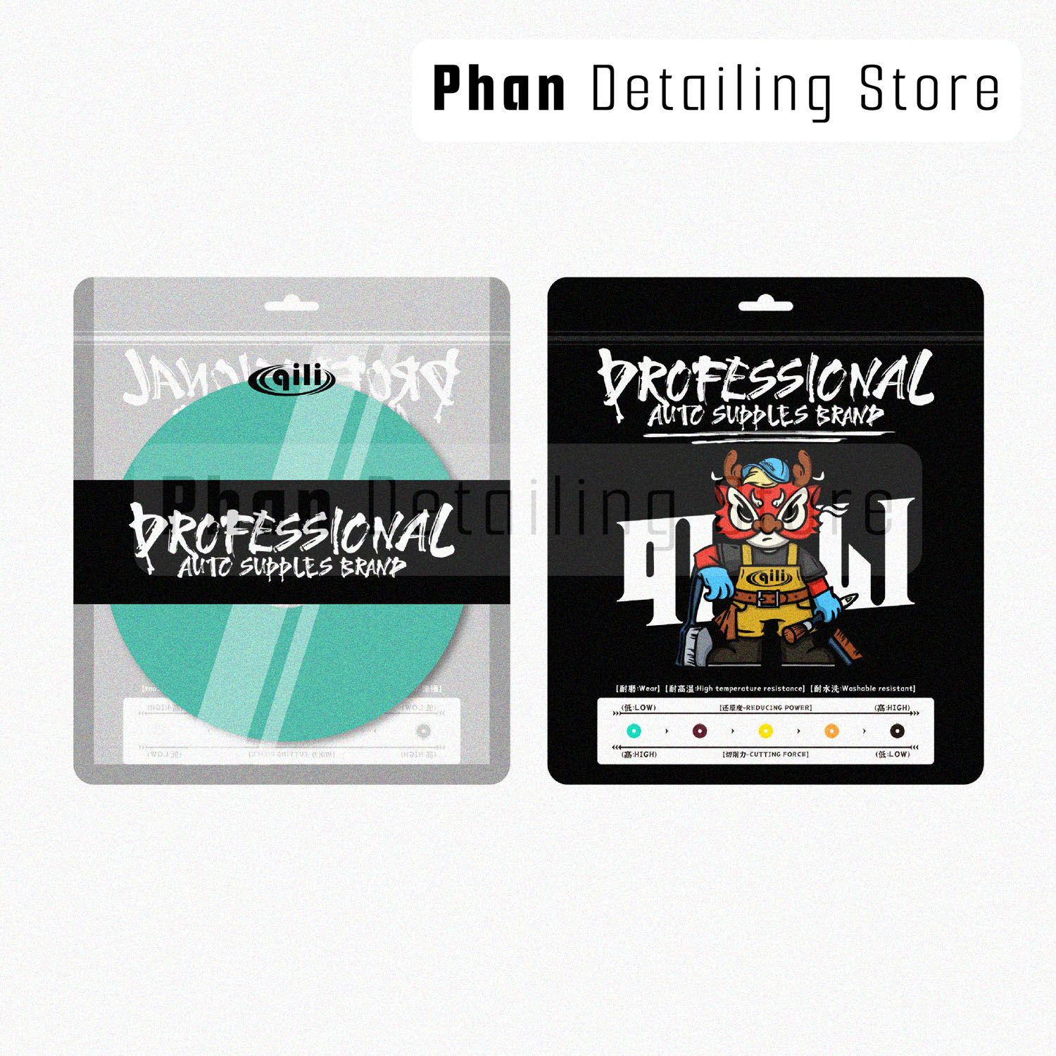 Phớt Xốp Xanh Lục Size 5 inc Qili