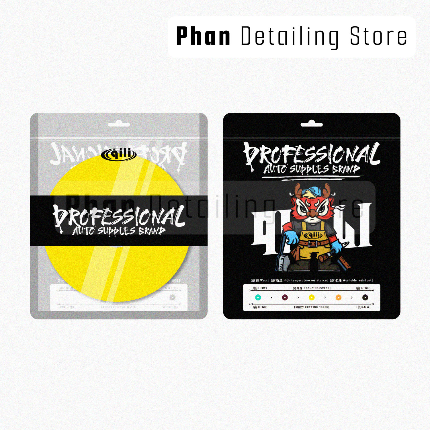 Phớt Xốp Vàng Size 5 inc Qili