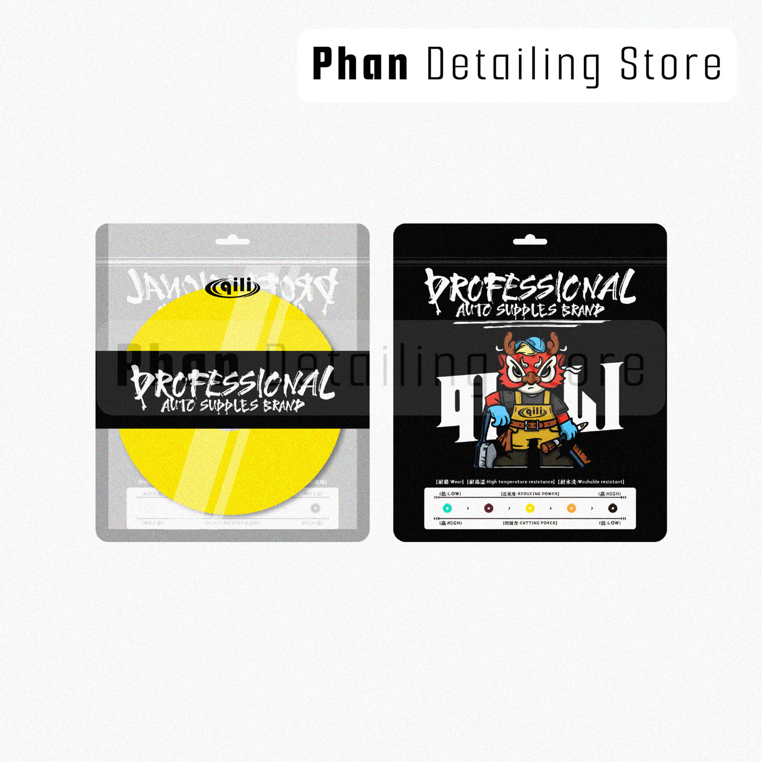 Phớt Xốp Vàng Size 3 inc Qili